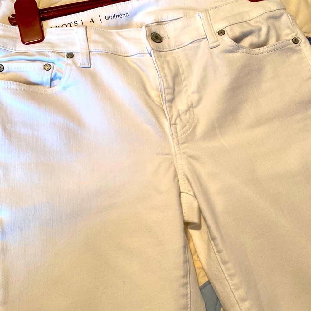 Talbots Flawless Girlfriend jeans in white size 4